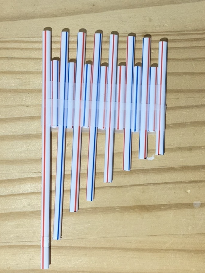 Straw pan flute